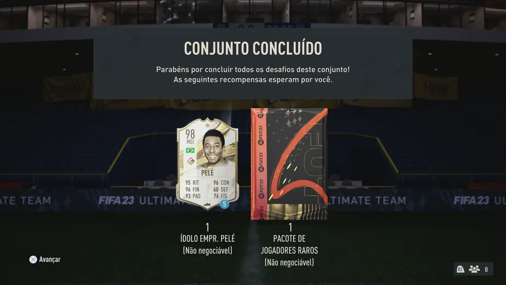 Recompensa do DME "Rei Pelé" no FIFA 23