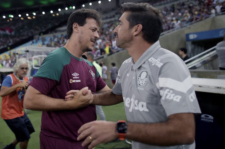 Fernando Diniz, técnico do Fluminense, e Abel Ferreira, técnico do Palmeiras