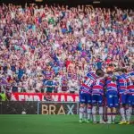 Jogadores e torcida do Fortaleza na Arena Castelão