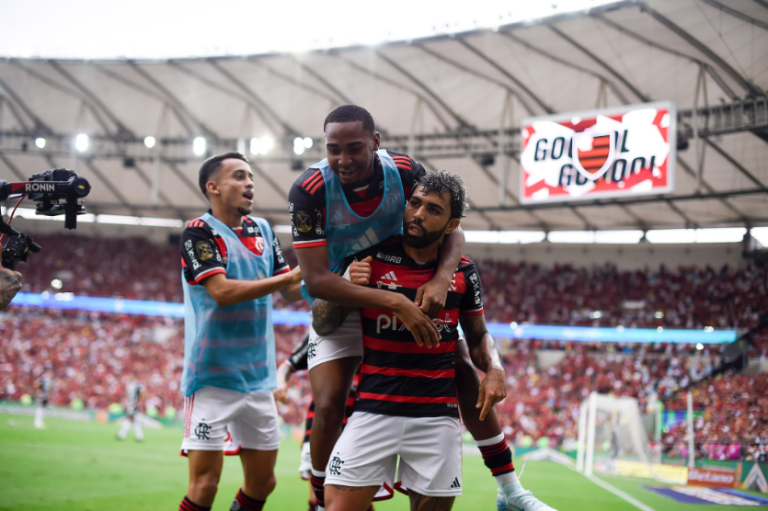 Matheus Gonçalves, Lorran e Gabigol - jogadores do Flamengo