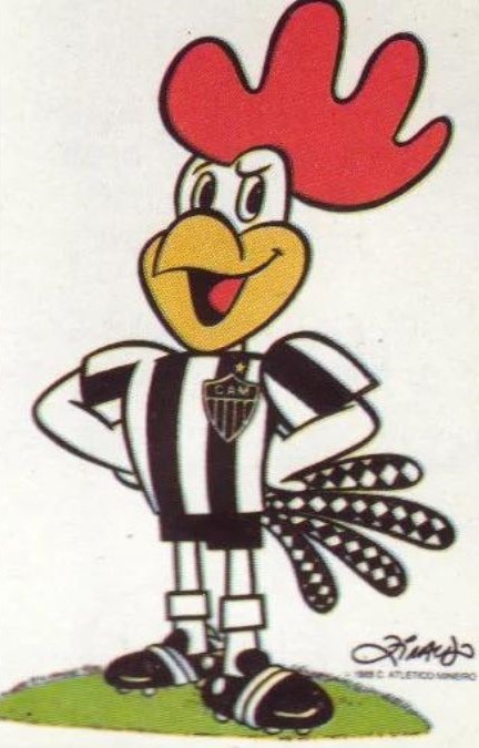 Galo, mascote do Atlético-MG, redesenhado por Ziraldo. Foto: Reprodução