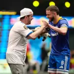 Gaules e Kelvin, presidentes do G3X - time da Kings League Brasil