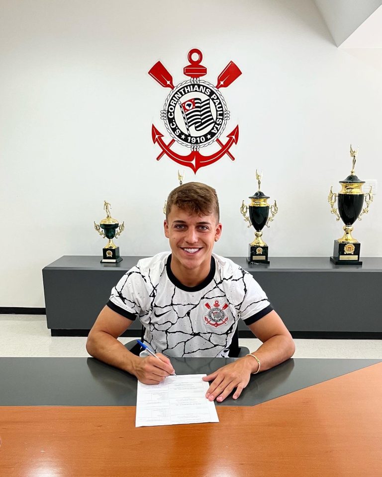 Guilherme Zimovski, atacante do sub-20 do Corinthians