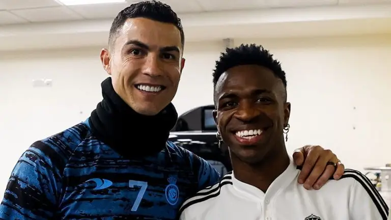 Cristiano Ronaldo e Vinícius Júnior