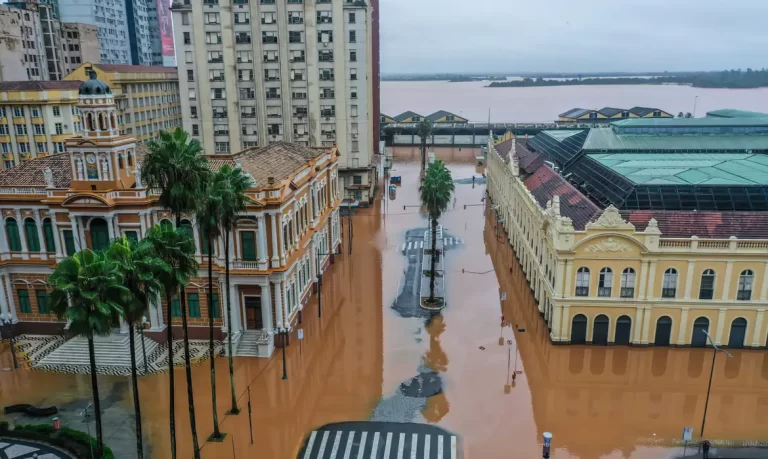 Alagamentos em Porto Alegre, Rio Grande do Sul. (Foto: Gilvan Rocha / Agência Brasil)