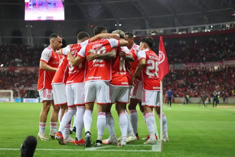 Jogadores do Inter no Beira-Rio