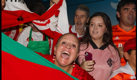 Internacional desembarca com festa em Alagoas para jogo da Copa do Brasil