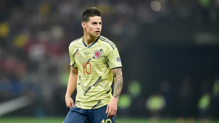 James Rodríguez pela Colômbia na Copa América dos Estados Unidos. Foto: Fernando Dantas / Gazeta Press