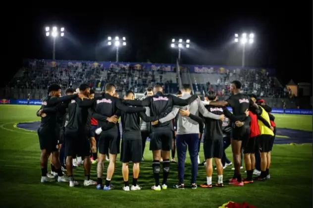 Jogadores do Bragantino no Cícero de Souza Marques