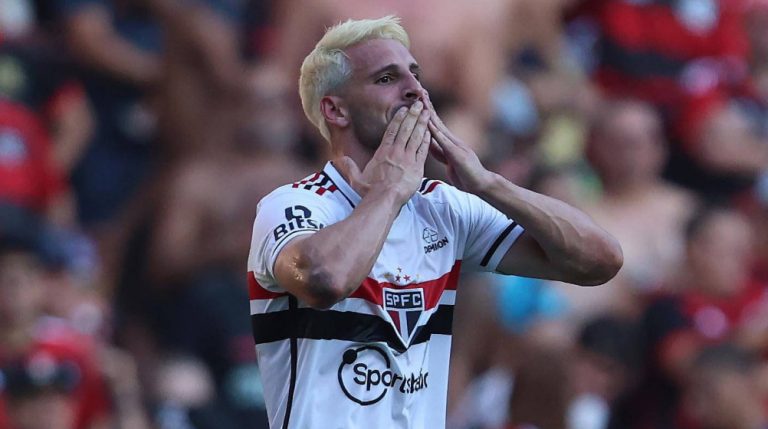 Calleri marcou o gol que deu a vitória do São Paulo no jogo de ida da final da Copa do Brasil de 2023. Foto: Divulgação / São Paulo