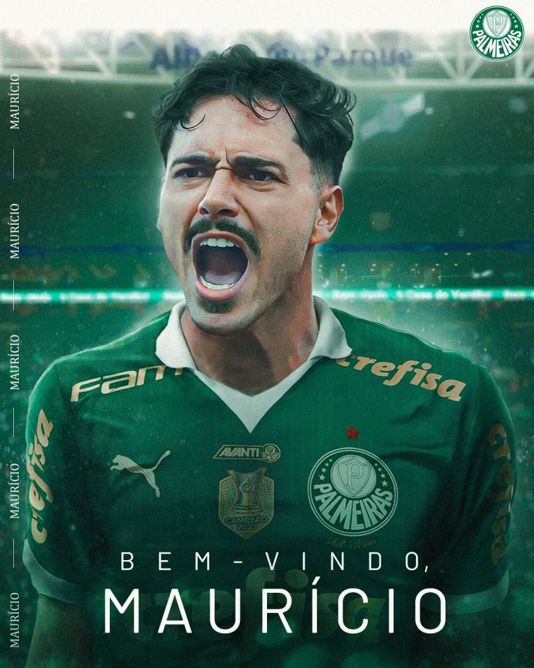 Maurício foi anunciado oficialmente pelo Palmeiras