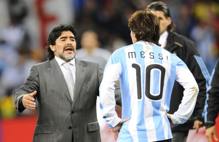 Técnico que treinou Messi e Maradona fala sobre os craques. Foto: DANIEL GARCIA/AFP via Getty Images