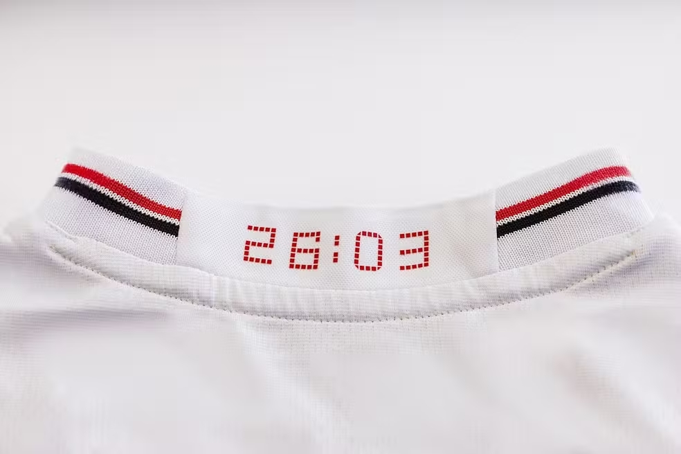 Detalhes da nova camisa do São Paulo — Foto: Divulgação