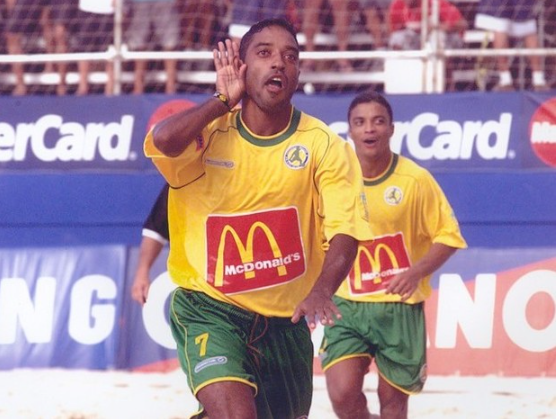 Neném, jogador da seleção brasileira de Beach Soccer