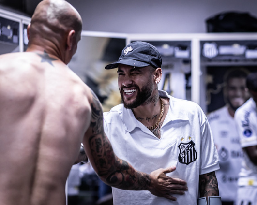 Visita de Neymar à Vila Belmiro