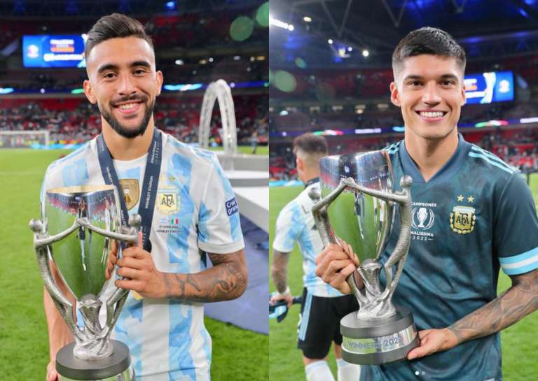 Nico González e Joaquín Correa estão fora da disputa pelo título mundial no Qatar. Fotos: Reprodução/Instagram.