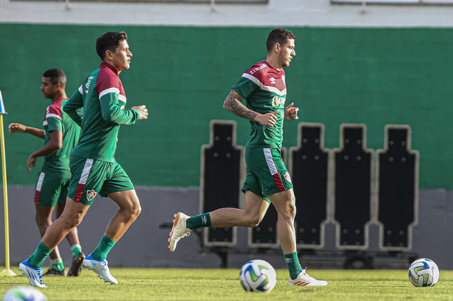 Nino e Cano, zagueiro e atacante do Fluminense