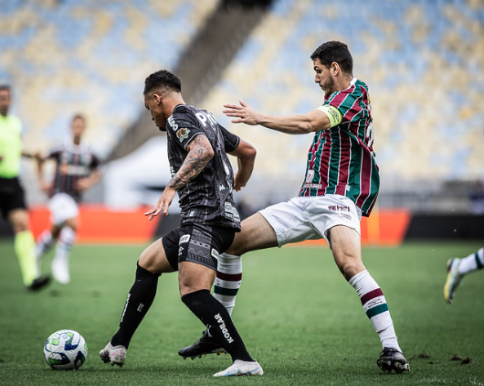 Nino e Marcos Leonardo em Fluminense x Santos