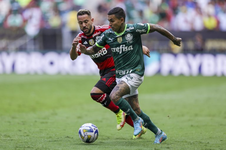 Palmeiras e Flamengo disputam título pela Supercopa do Brasil. Foto: Buda Mendes/Getty Images