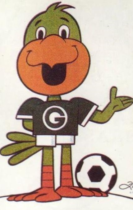 Periquito, mascote do Goiás, redesenhado por Ziraldo. Foto: Reprodução