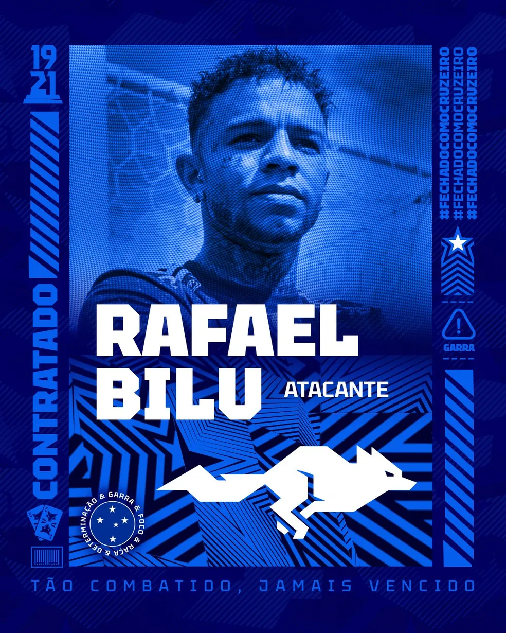 Cruzeiro anuncia a contratação de Rafael Bilu