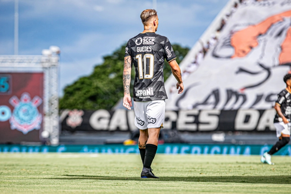 Róger Guedes em ação na estreia do Corinthians no Paulistão — Foto: Reprodução / Corinthians