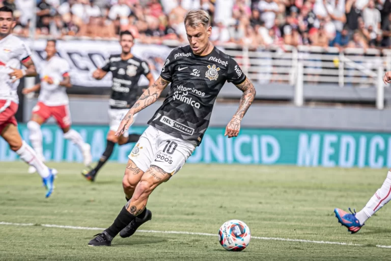 Róger Guedes em ação na estreia do Corinthians no Paulistão — Foto: Reprodução / Corinthians