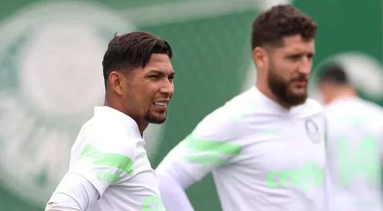 Rony e Zé Rafael, jogadores do Palmeiras. Foto: Cesar Greco/Palmeiras