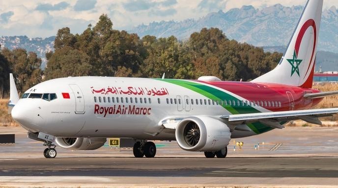 Avião da companhia aérea Royal Air Maroc