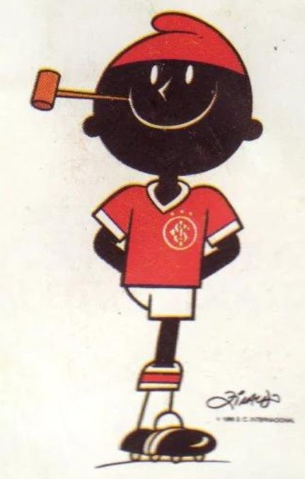 Saci, mascote do Internacional, redesenhado por Ziraldo. Foto: Reprodução