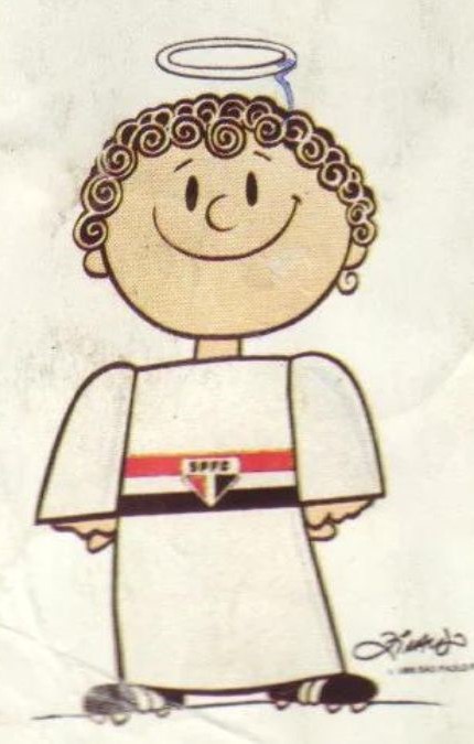 Santo Paulo, mascote do São Paulo, redesenhado por Ziraldo. Foto: Reprodução