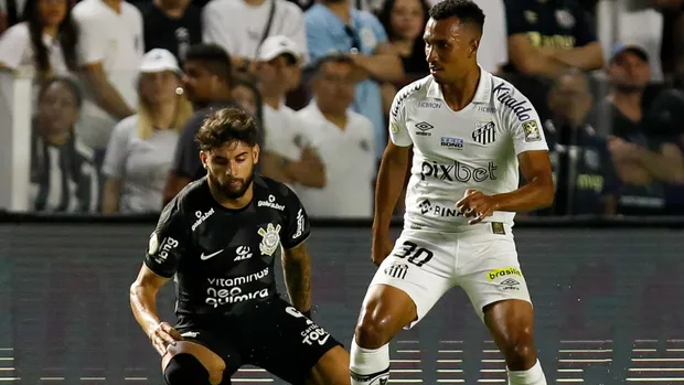 O Corinthians venceu o Santos por 1 a 0 na Vila Belmiro no Brasileirão de 2022