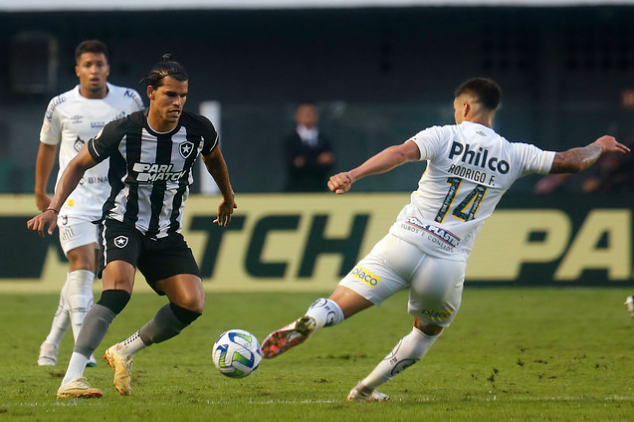 Rodrigo Fernández e Danilo Barbosa em Santos x Botafogo