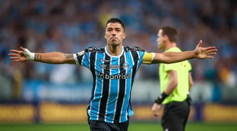 Suárez é eleito o melhor jogador do Brasileirão (Foto: Lucas Uebel / Grêmio)