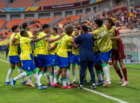 Jogadores da seleção brasileira sub-17