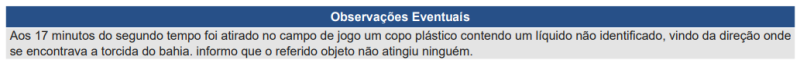 Súmula de Bahia x Corinthians, pelo Brasileirão 2024