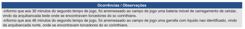 Súmula de Corinthians x Flamengo, pela semifinal da Copa do Brasil 2024