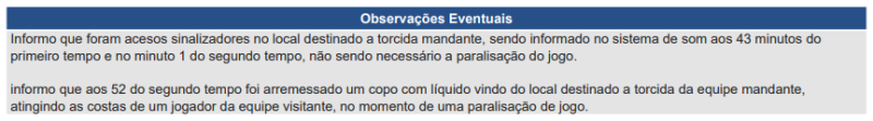 Súmula de Vasco x Corinthians, pela final da Copa do Brasil 2025