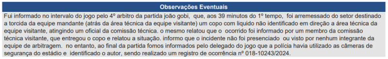 Súmula de Flamengo x Juventude, pelo Brasileirão 2024