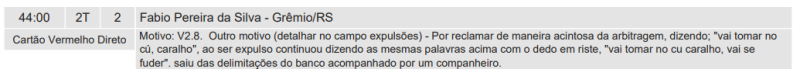 Súmula de Grêmio x Fortaleza, pelo Brasileirão 2024