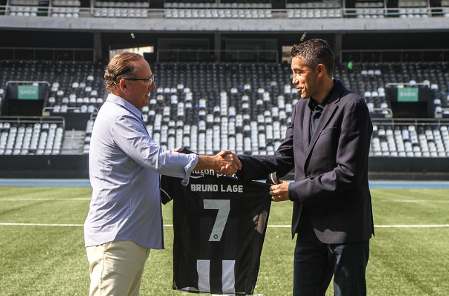 John Textor e Bruno Lage, dono da SAF e técnico do Botafogo