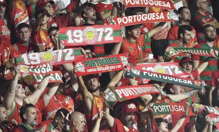 Torcida da Portuguesa. Foto: Reprodução/Portuguesa