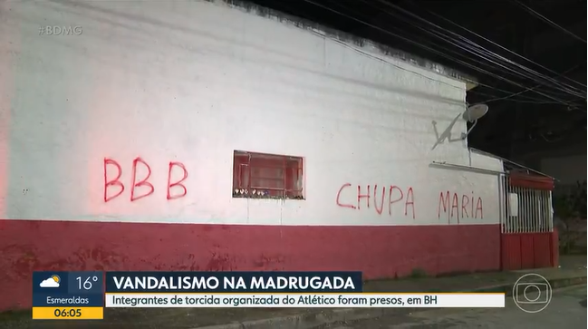 Vandalismo de torcida do Atlético-MG