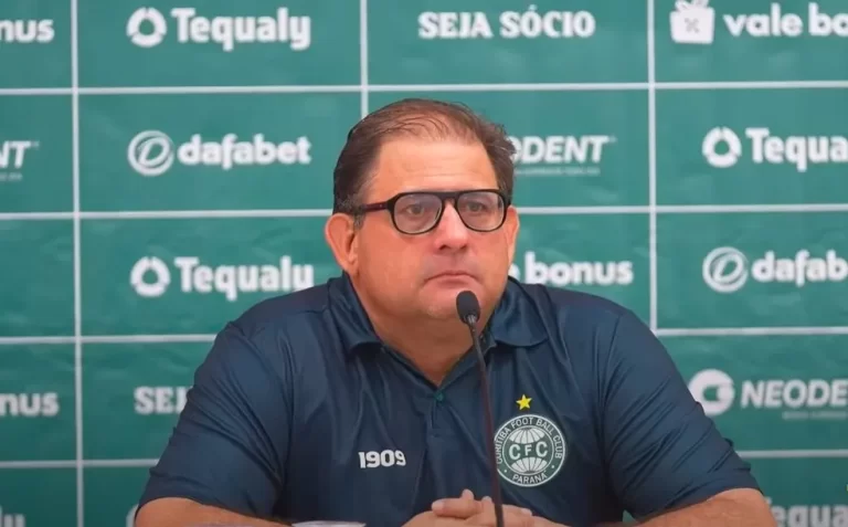 Guto Ferreira, técnico do Coritiba. Foto: Reprodução/TV Coxa