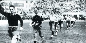 selecao brasileira entrando em campo