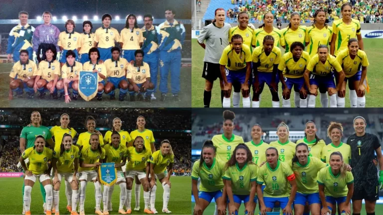 La selección brasileña femenina a través de los años