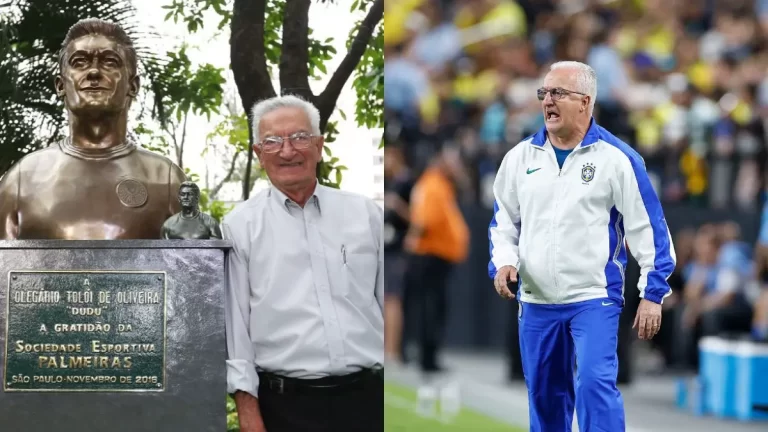 Dudu, leyenda del Palmeiras fallecida recientemente y su sobrino, Dorival Júnior