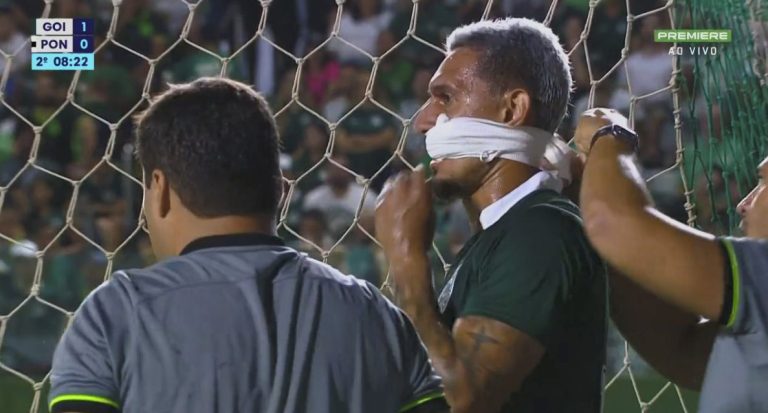 Bruno Herculiano vendaje Goias