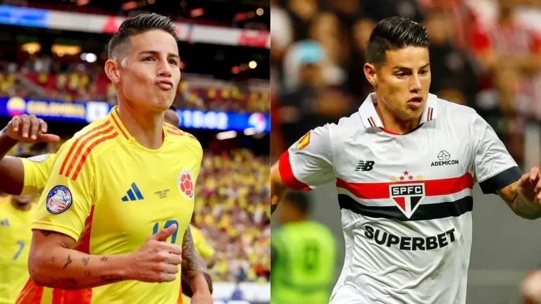 James Rodríguez, jugador estrella de la Copa América 2024 de presente irregular en su club, el São Paulo