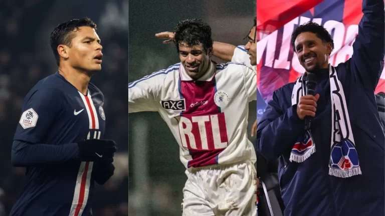 Thiago Silva, Rai y Marquinhos, futbolistas brasileños destacados de la historia del PSG